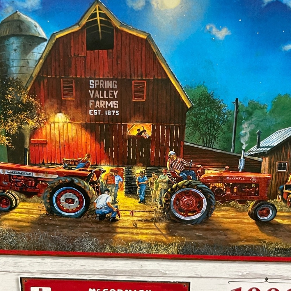 Master Pieces McCormick‎ International Tractor Puzzle 1,000 Pc "The Rematch - Picture 2 of 8